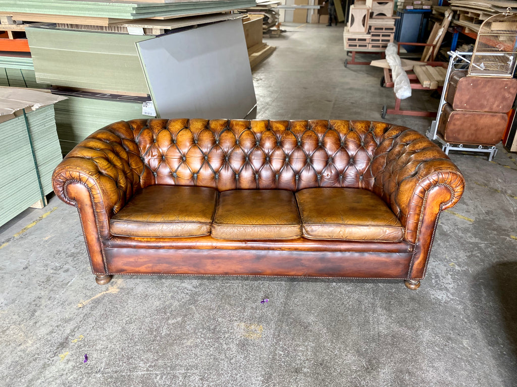 Vintage Chesterfield Sofa in the Most Beautiful Patinated Leathers ...